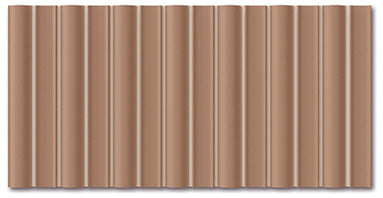 WOW Faces Bars Tan tile sample
