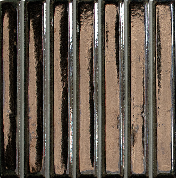 WOW London Calling Golden 116mm x 116mm Bars porcelain tile