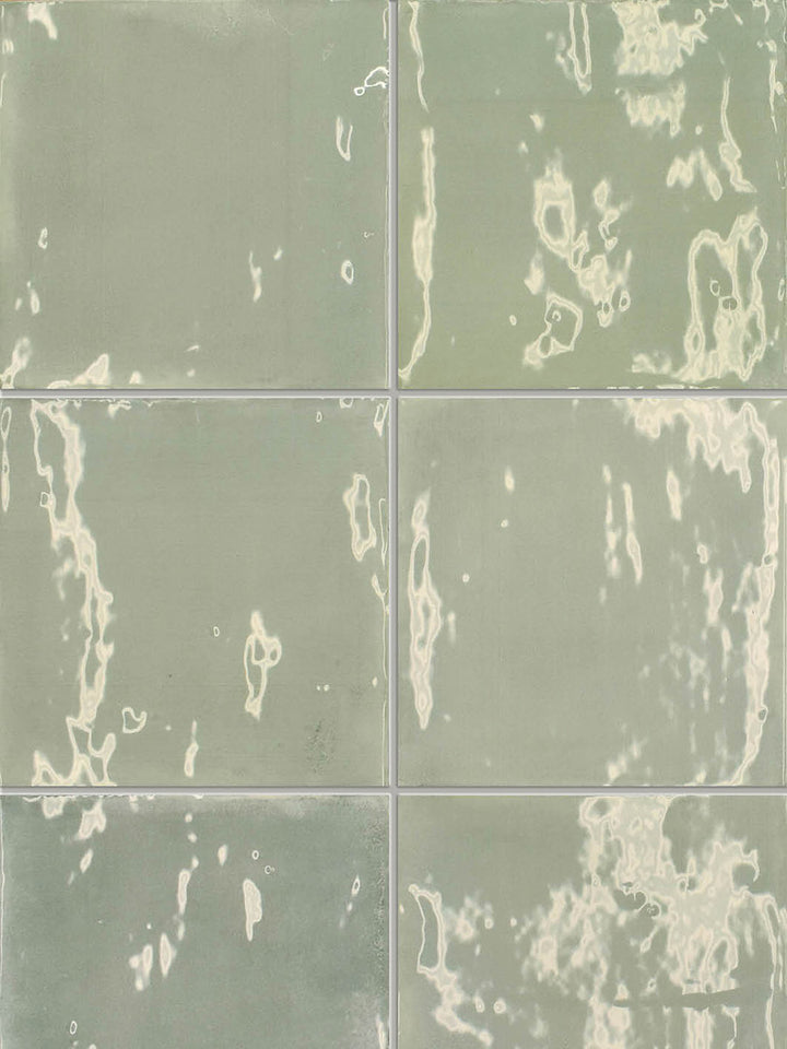 T Box Aquamarine Zellige Ceramic Wall Tile 125mm x125mm