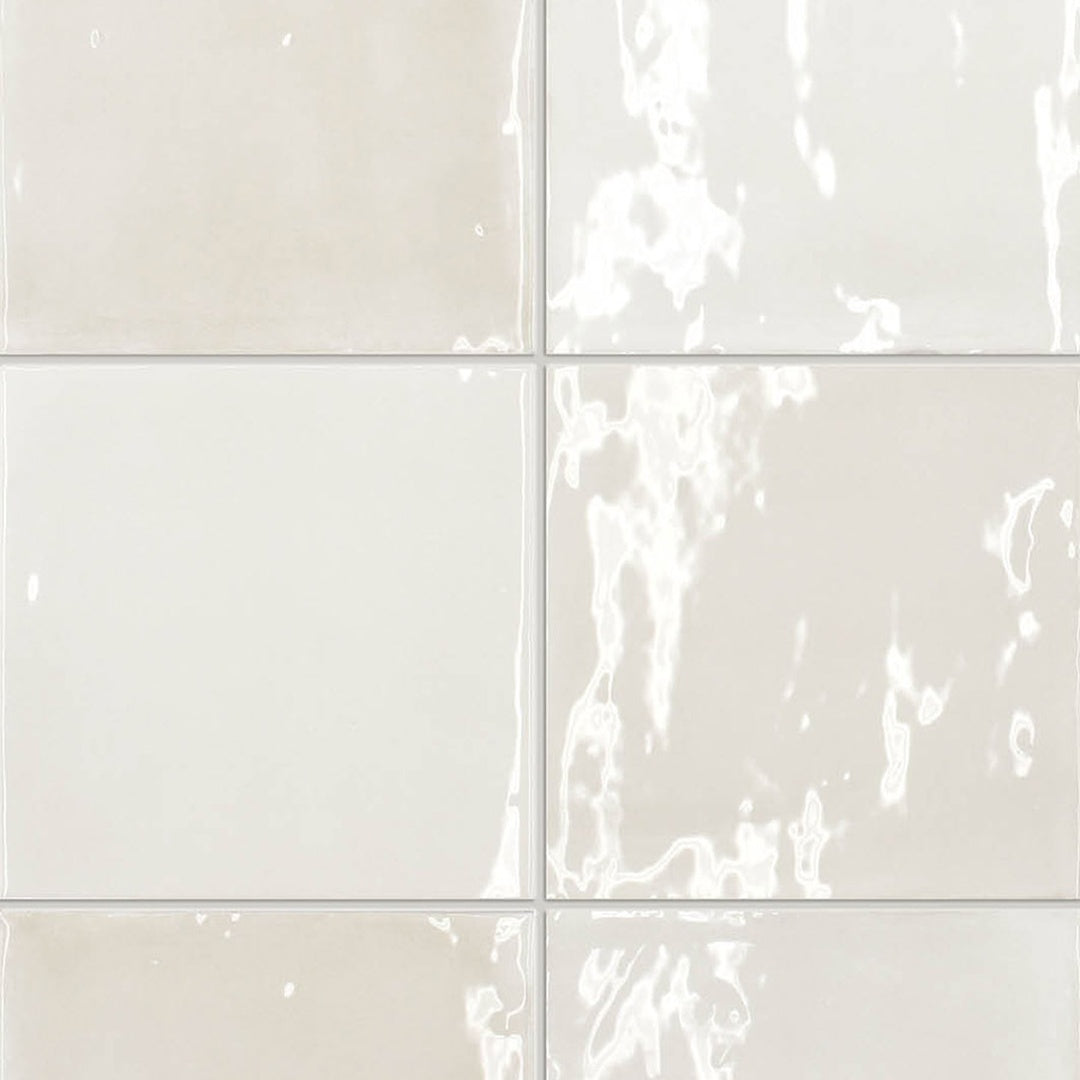 T Box Seashell Zellige Ceramic Wall Tile 125mm x125mm
