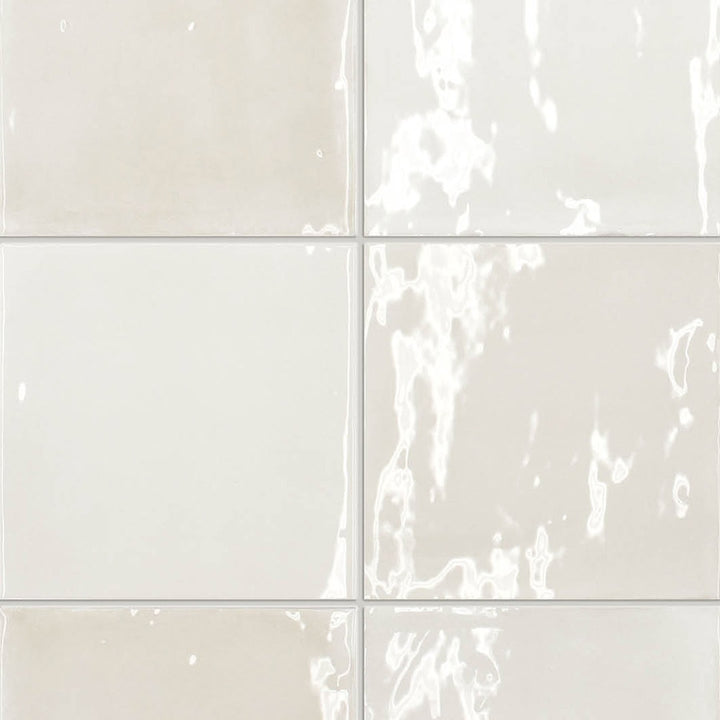 T Box Seashell Zellige Ceramic Wall Tile 125mm x125mm