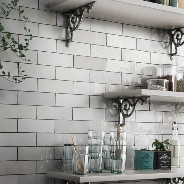 Artisan White Brick Effect Ceramic Wall Tile