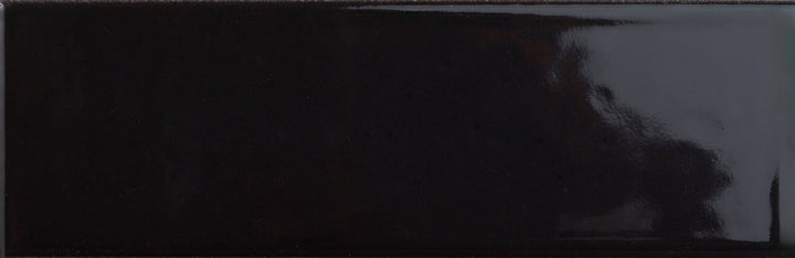 Quintessenza Färgblock Nero Gloss Lucido 50mm x 150mm porcelain tile