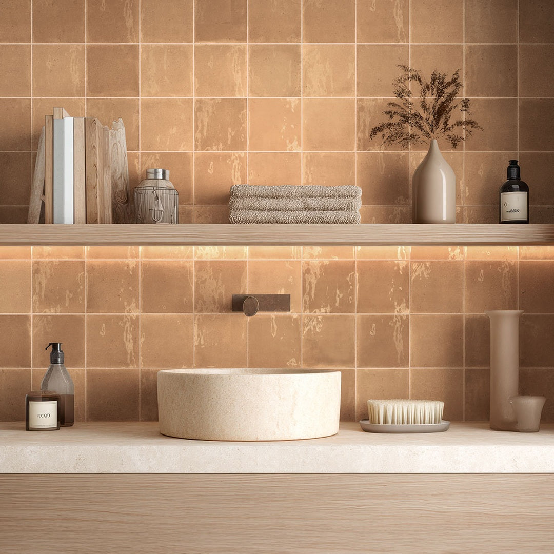 T Box Claytone Zellige Ceramic Wall Tile 125mm x125mm