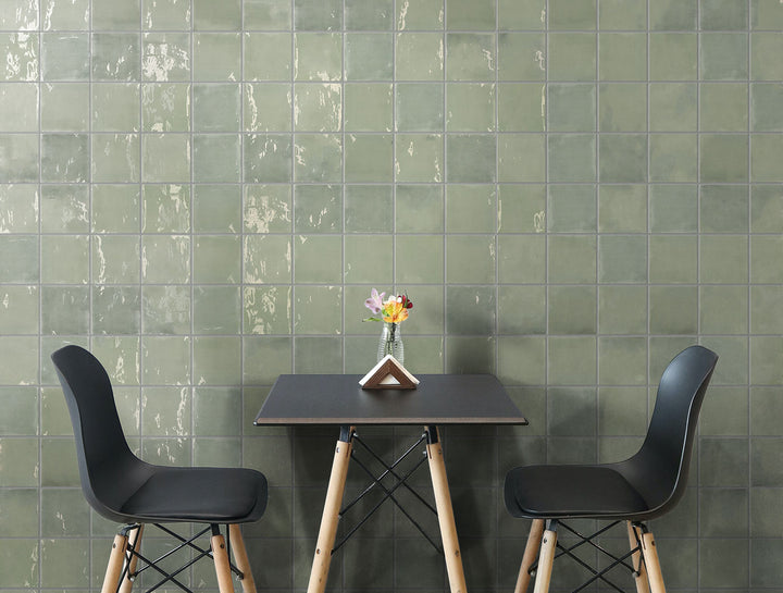 T Box Aquamarine Zellige Ceramic Wall Tile 125mm x125mm
