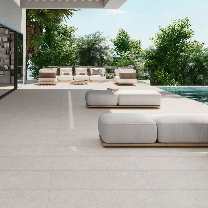 Argenta Bergstein Light porcelain tiles in a contemporary setting