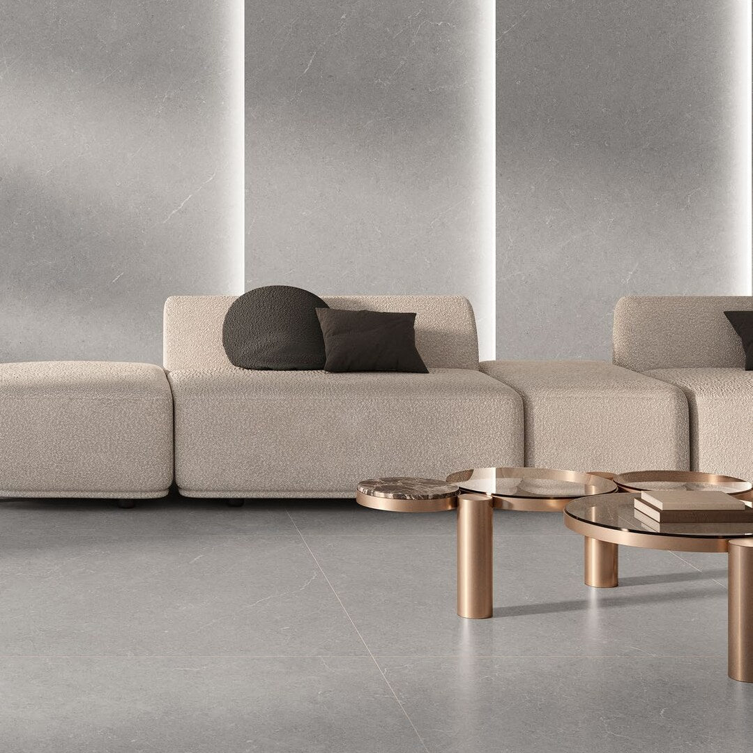 Argenta Bergstein Pearl porcelain tiles in a contemporary setting