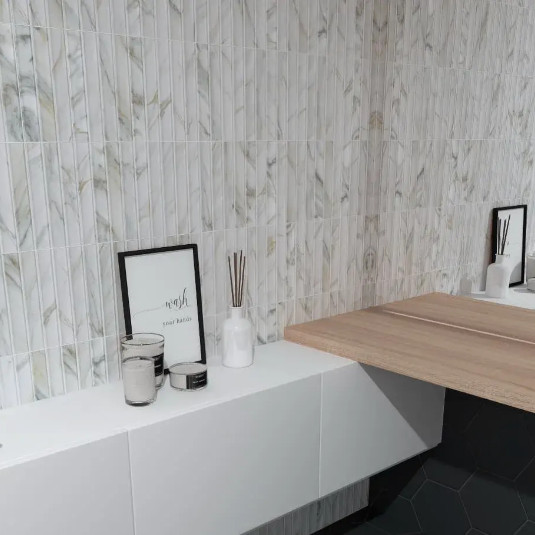 Argos Fluted Decorative Ceramic Wall Tiles