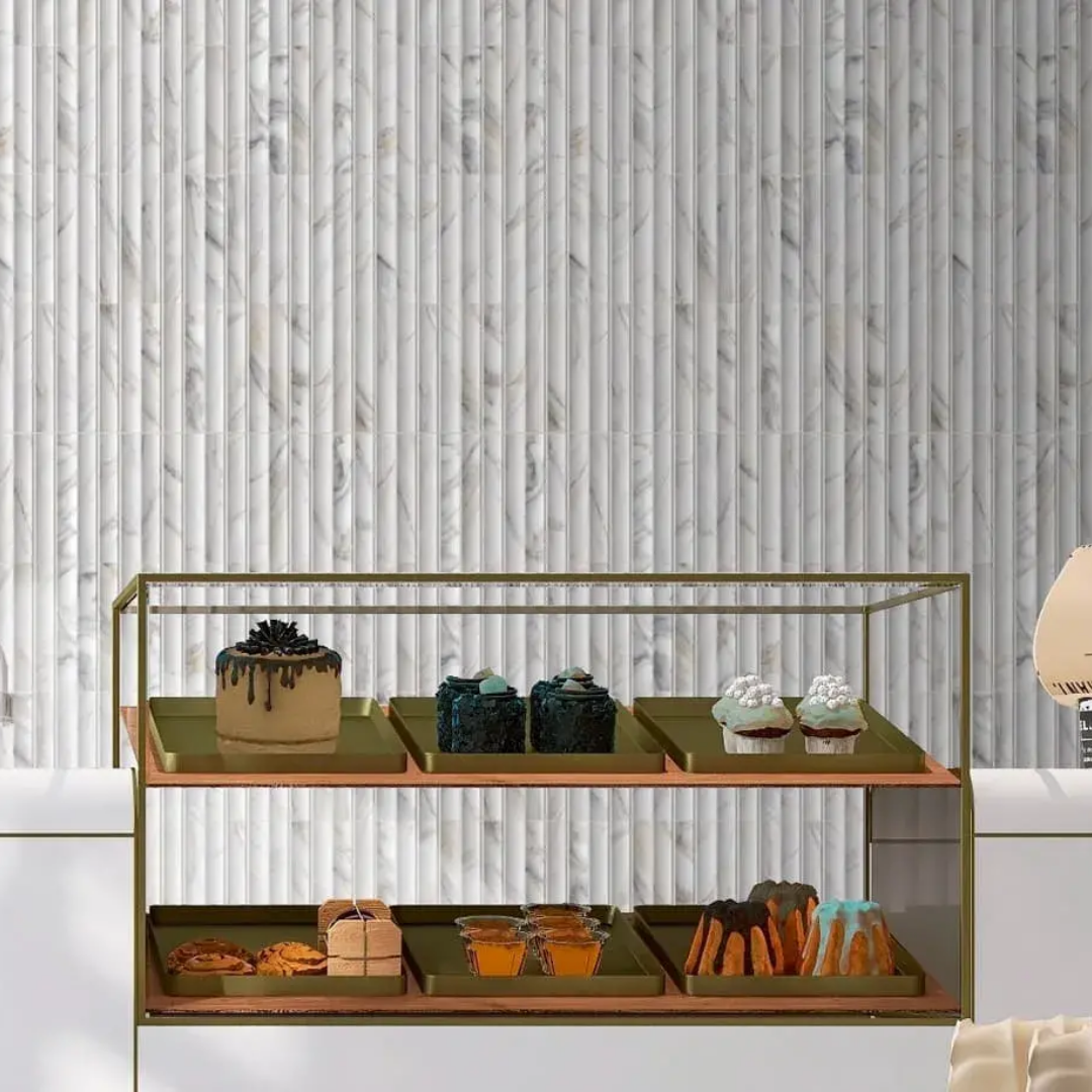 Argos Fluted Decorative Ceramic Wall Tiles