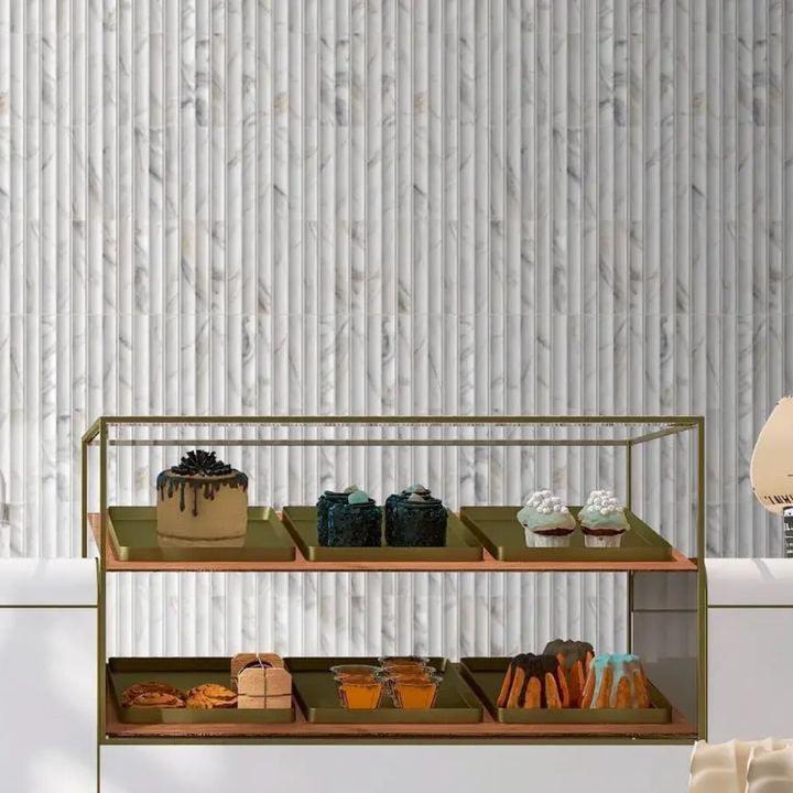 Argos Fluted Decorative Ceramic Wall Tiles