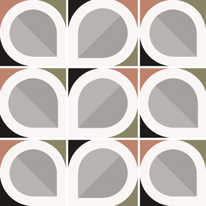 Equipe Bauhome Blatt Cold porcelain tile swatch
