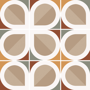 Equipe Bauhome Blatt Warm porcelain tile swatch