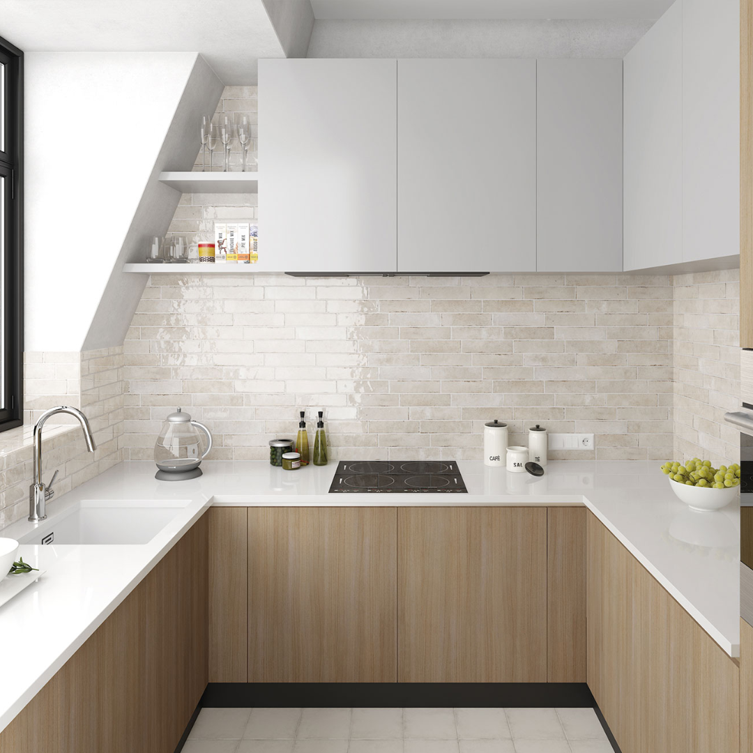 Brooklyn Oatmeal Metro Small Format Porcelain Wall Tile