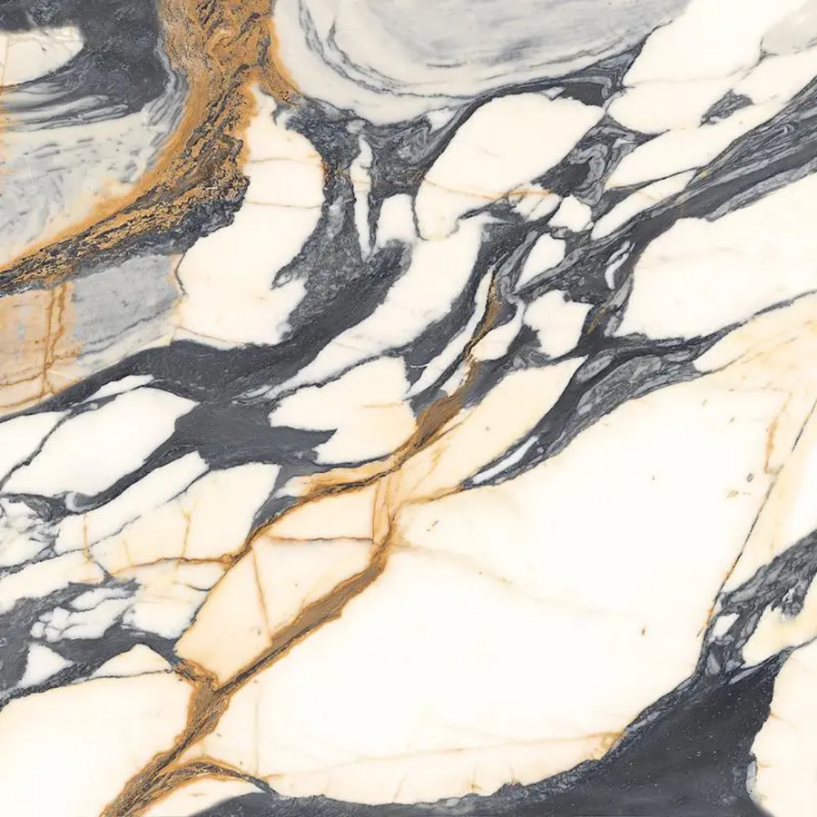Gallerie Calacatta Picasso Leathered Marble Effect Porcelain Wall & Floor Tile – product image 2