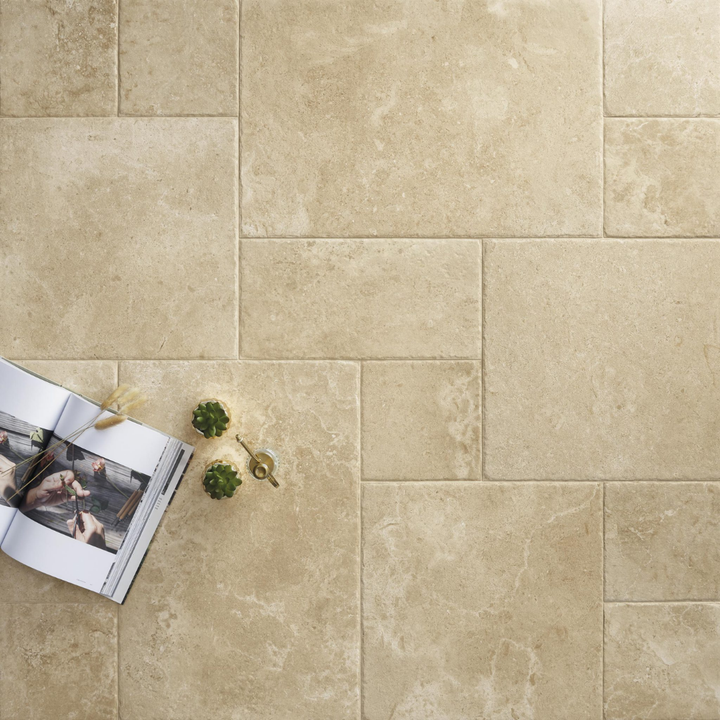 Cotswold Stone Effect Modular and Large Format Porcelain Farmhouse Falgstones Floor Tiles