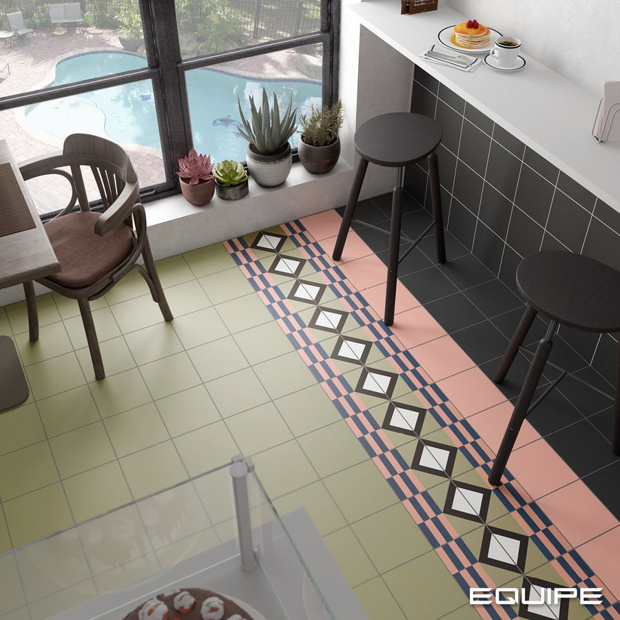 Equipe Bauhome tile room setting – Architect and Interior Designer range