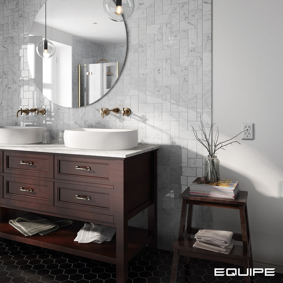 Equipe Carrara tile room setting – Architect and Interior Designer range