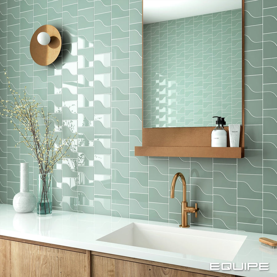 Equipe Curve tile room setting – Architect and Interior Designer range