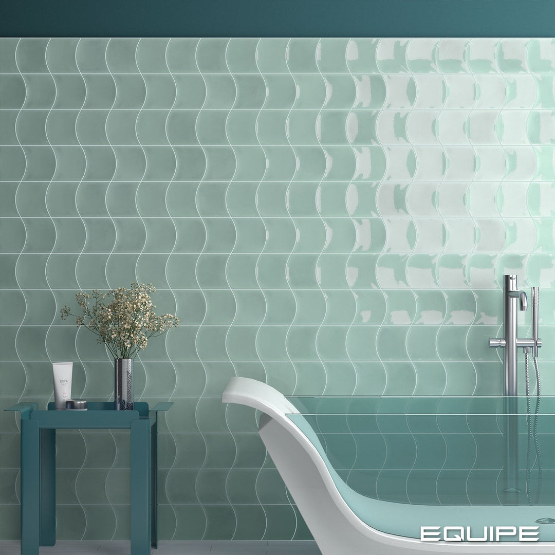 Equipe Wave tile room setting – Architect and Interior Designer range