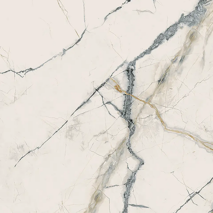 Gallerie Invisible White Marble Effect Porcelain Wall and Floor Tile