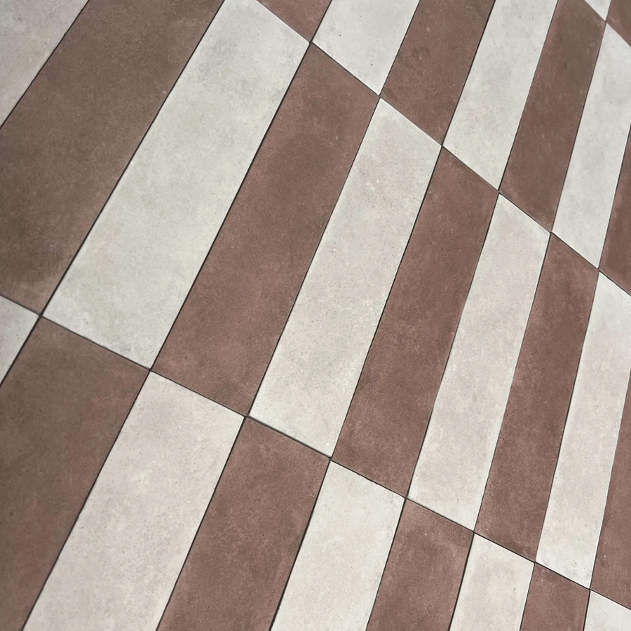Lands Small Format Narrow Porcelain Wall & Floor Tile in an interior setting – view 2