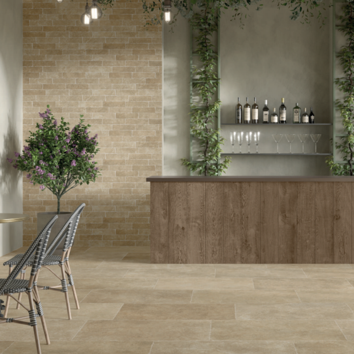 Maison Stone Limestone Effect Porcelain Wall and Floor Tile