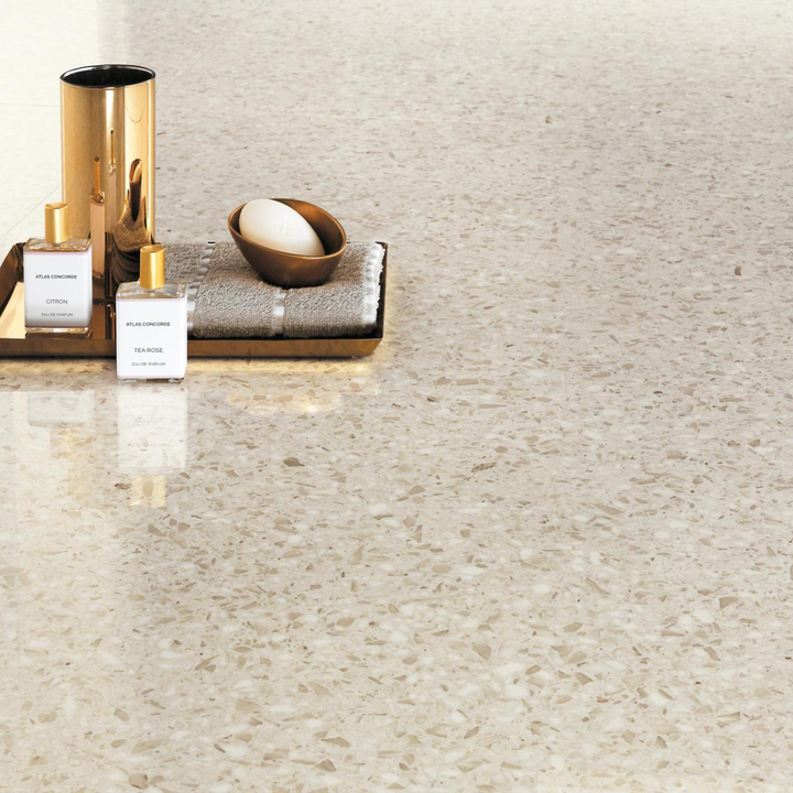 Marvel Gems Cream Terrazzo Effect Porcelain Wall and Floor Tile