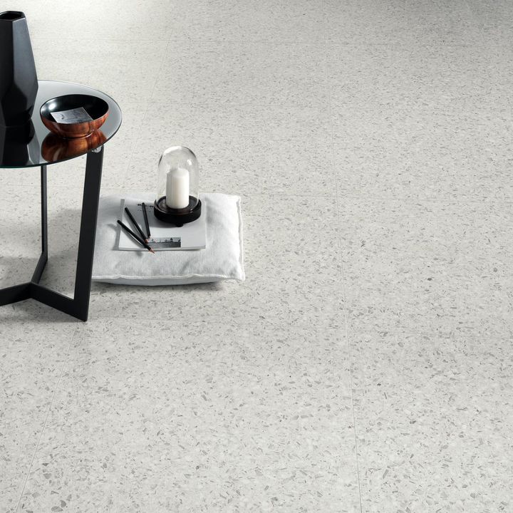 Marvel Gems White Terrazzo Effect Porcelain Wall and Floor Tile