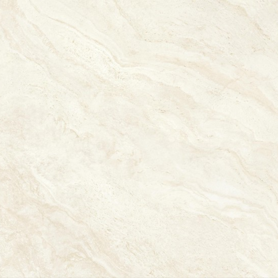 Halo White Travertine Effect Porcelain Wall and Floor Tile