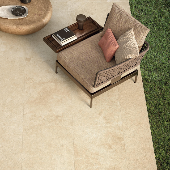 Marvel Cross Travertine Effect Porcelain Wall and Floor Tile