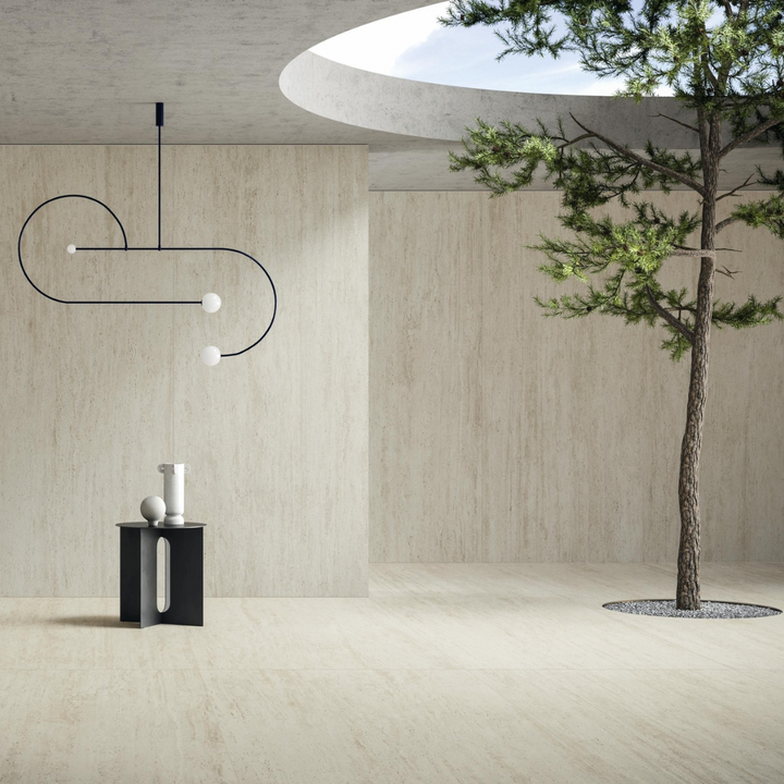 Marvel Travertine Vein Stone Effect Porcelain Wall and Floor Tile