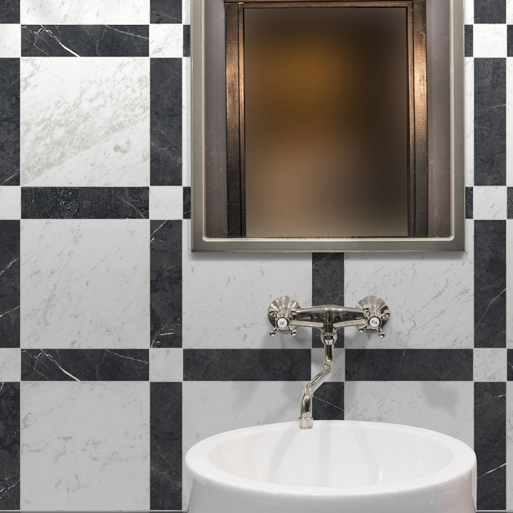 Small Format Classica Marmo Marble Effect Porcelain Wall and Floor Tile