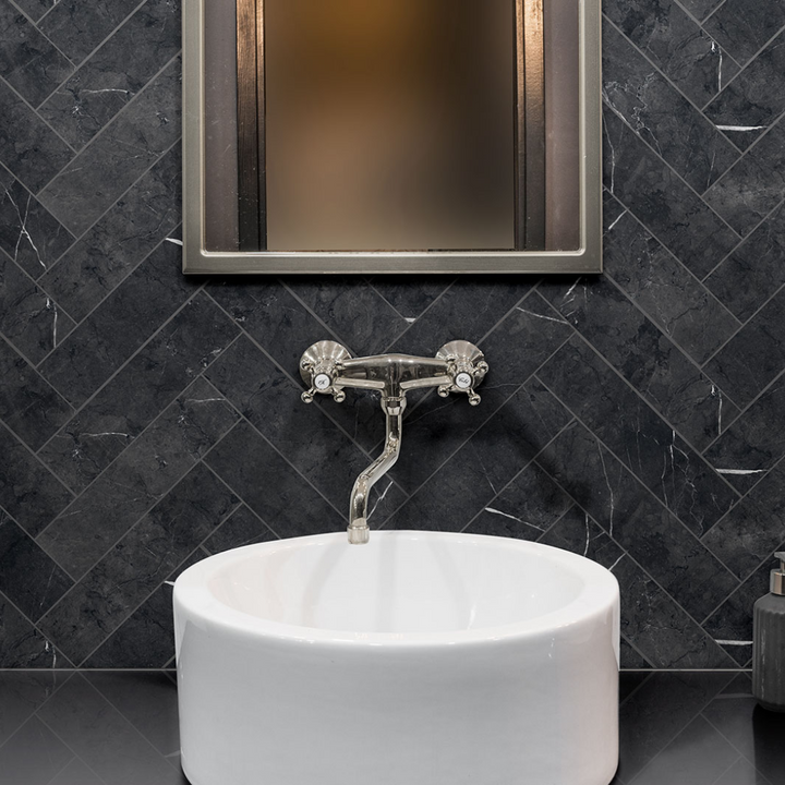 Small Format Classica Marmo Marble Effect Porcelain Wall and Floor Tile