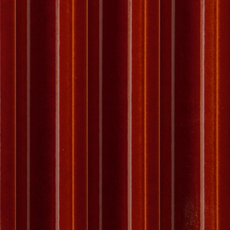 Plinth Aged Copper 3D ceramic wall tile close-up