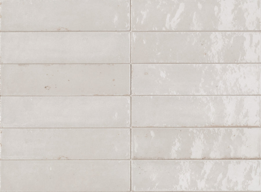 Ragno Look Bianco glossy porcelain wall and floor tile 60 x 240mm
