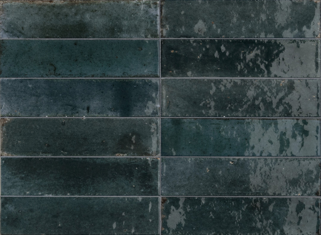 Ragno Look Blu glossy porcelain wall and floor tile 60 x 240mm