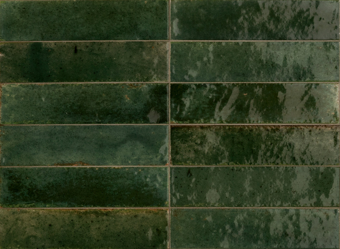 Ragno Look Oliva glossy porcelain wall and floor tile 60 x 240mm