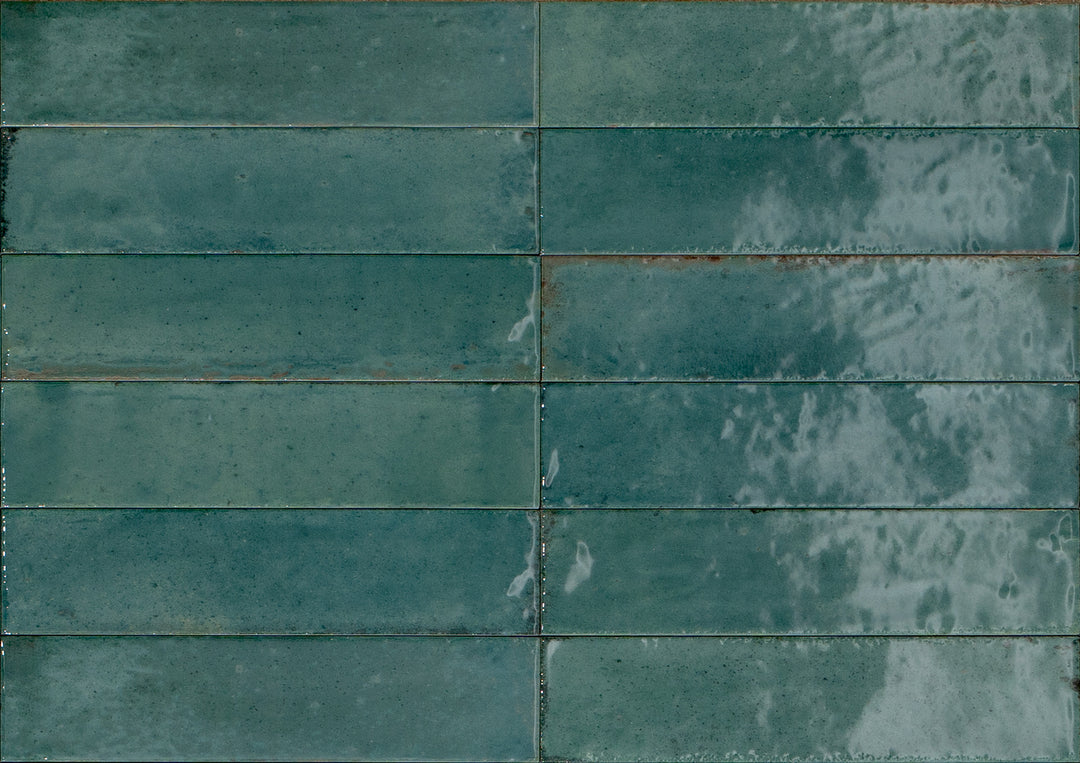 Ragno Look Turchese glossy porcelain wall and floor tile 60 x 240mm