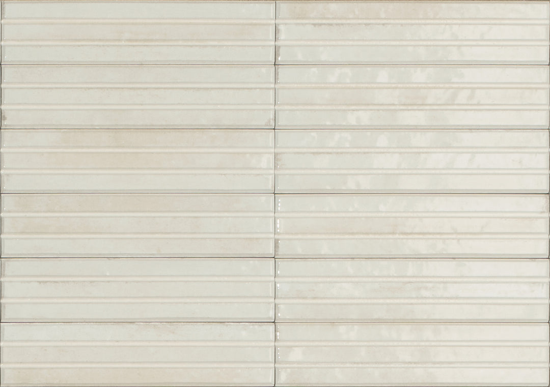 Ragno Look Yubi 3D Lino glossy porcelain wall tile 60 x 240mm