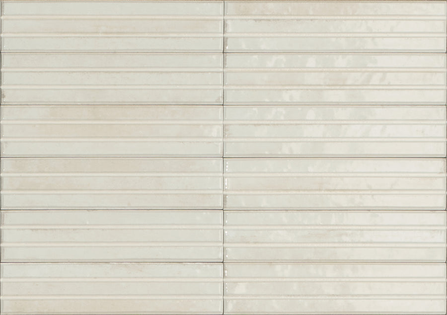 Ragno Look Yubi 3D Lino glossy porcelain wall tile 60 x 240mm