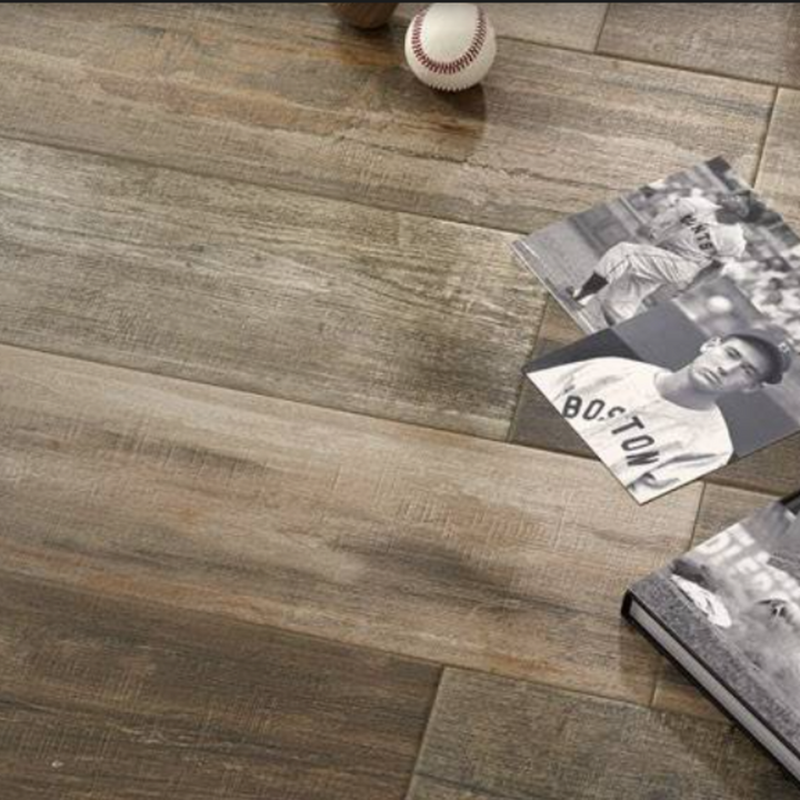 Retro Natural Wood Effect Porcelain Wall and Floor Tile