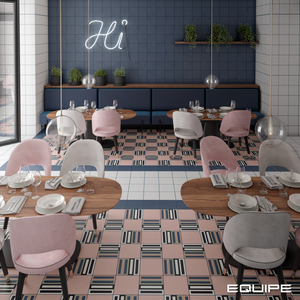 Equipe Bauhome Rose porcelain tile swatch