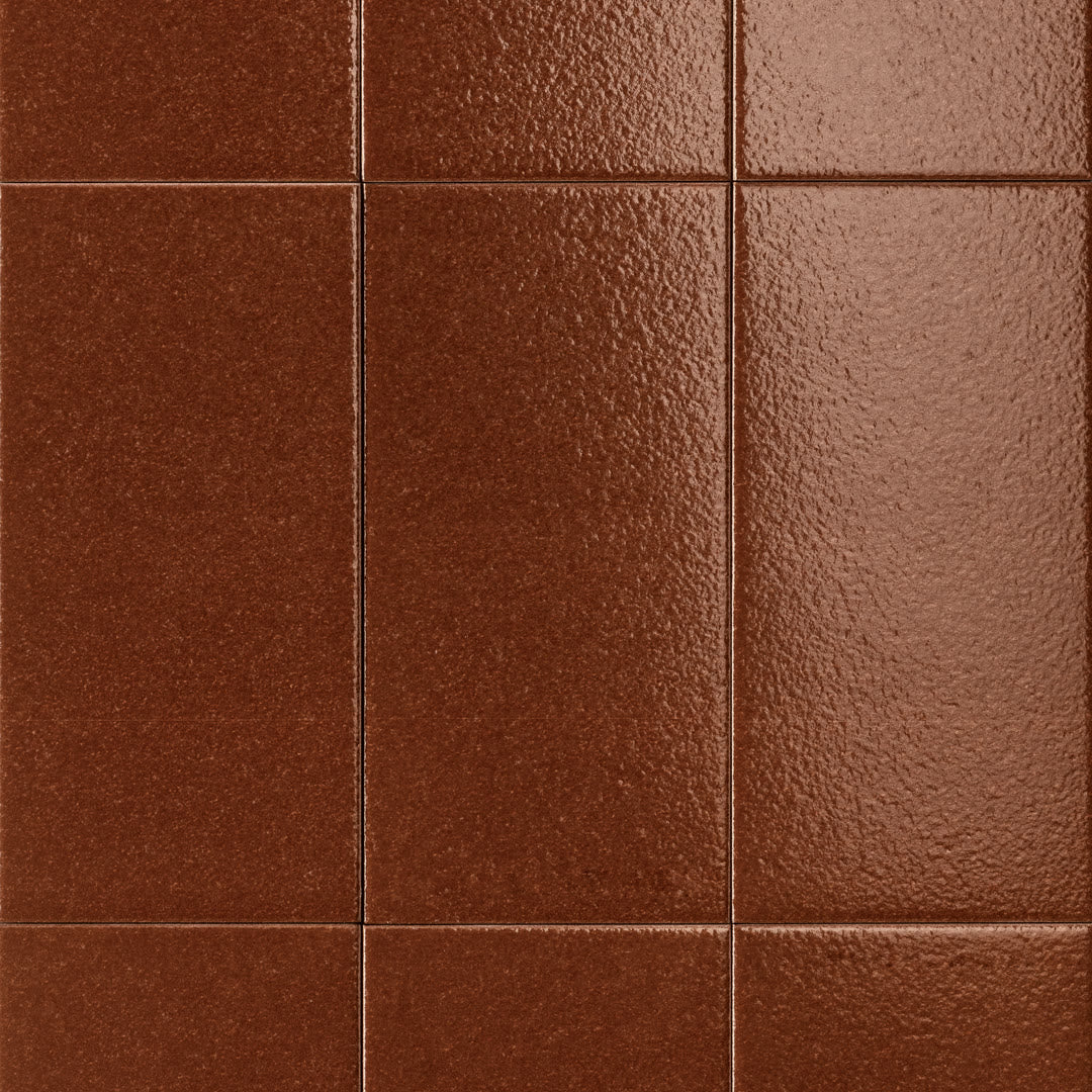 Sartoria Riflessi Tabacco Flat glossy porcelain tile swatch