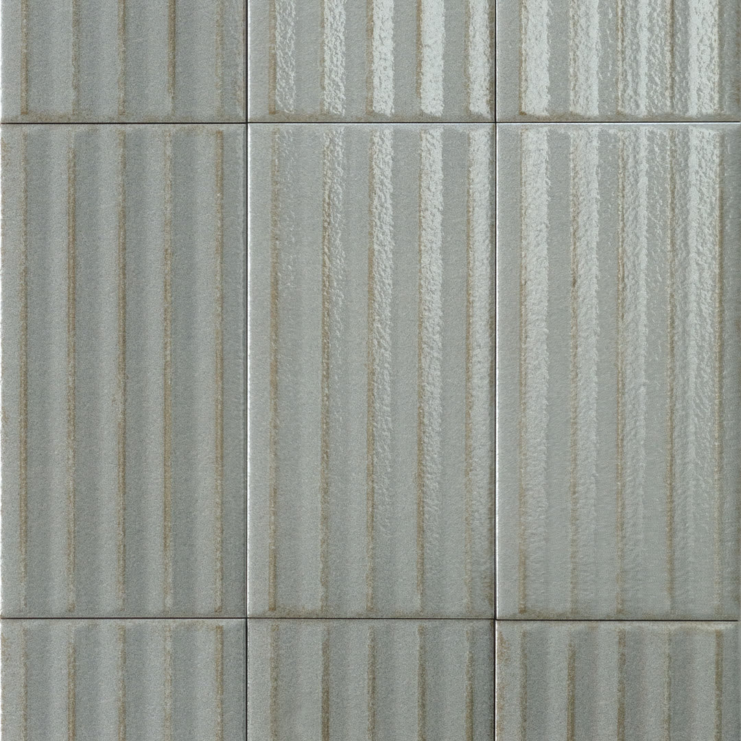 Sartoria Riflessi Timo Pinstripe glossy porcelain tile swatch