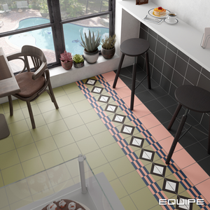 Equipe Bauhome Schwarz porcelain tile swatch