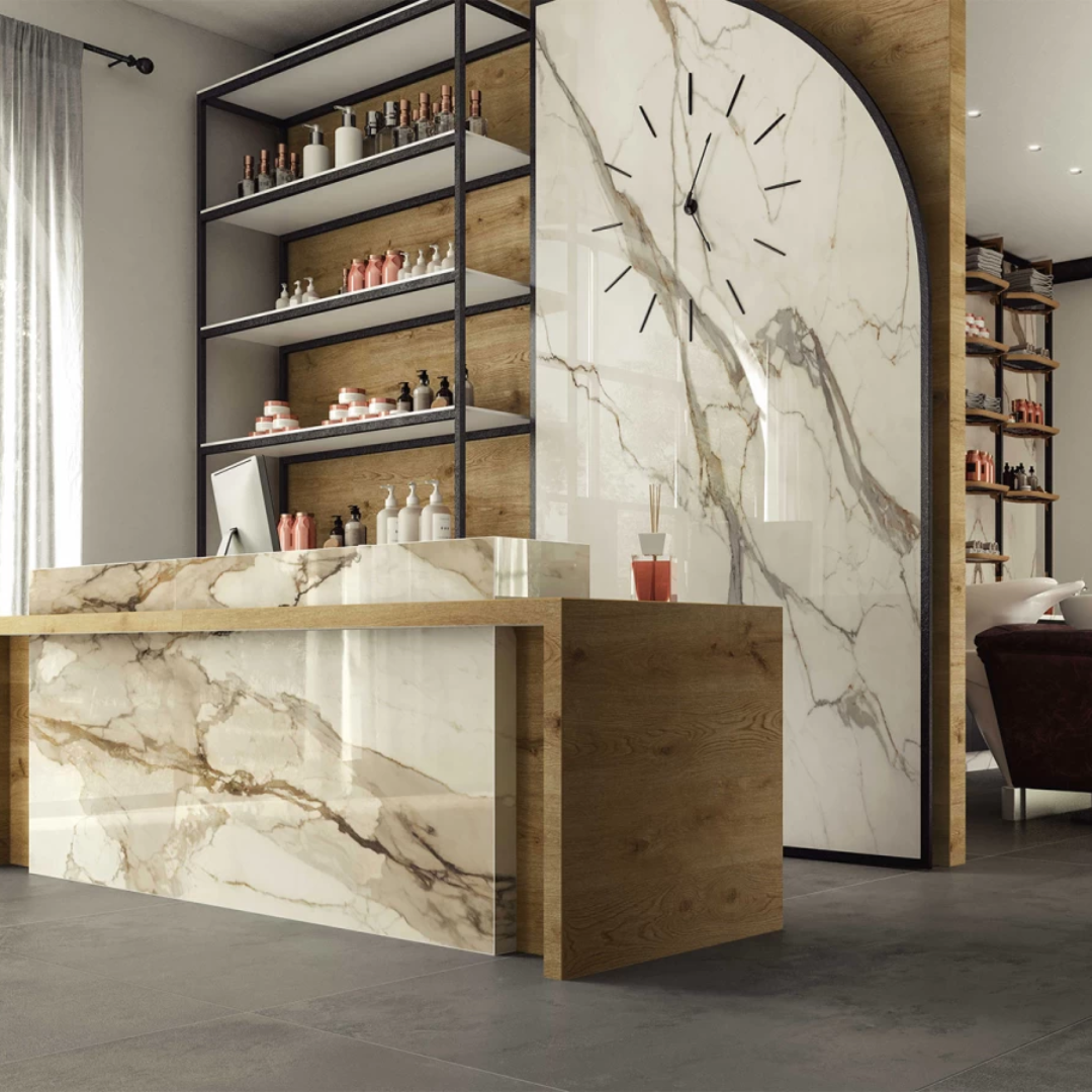 Marvel Shine Calacatta Imperiale Porcelain Wall and Floor Tile