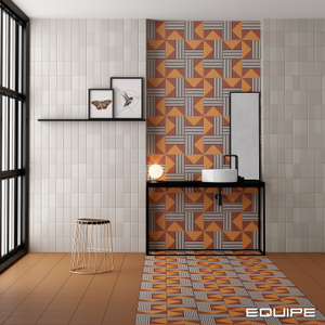 Equipe Bauhome Strich Warm porcelain tile swatch