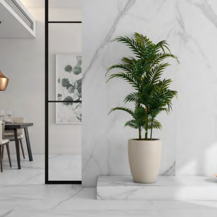 Santorini Calacatta Marble Effect Polished Porcelain Wall and Floor Tile