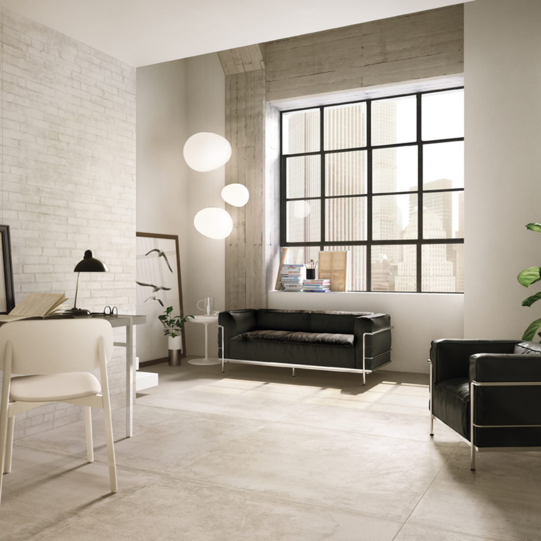 Tube Stone Metallic Effect Matt Porcelain Wall and Floor Tile
