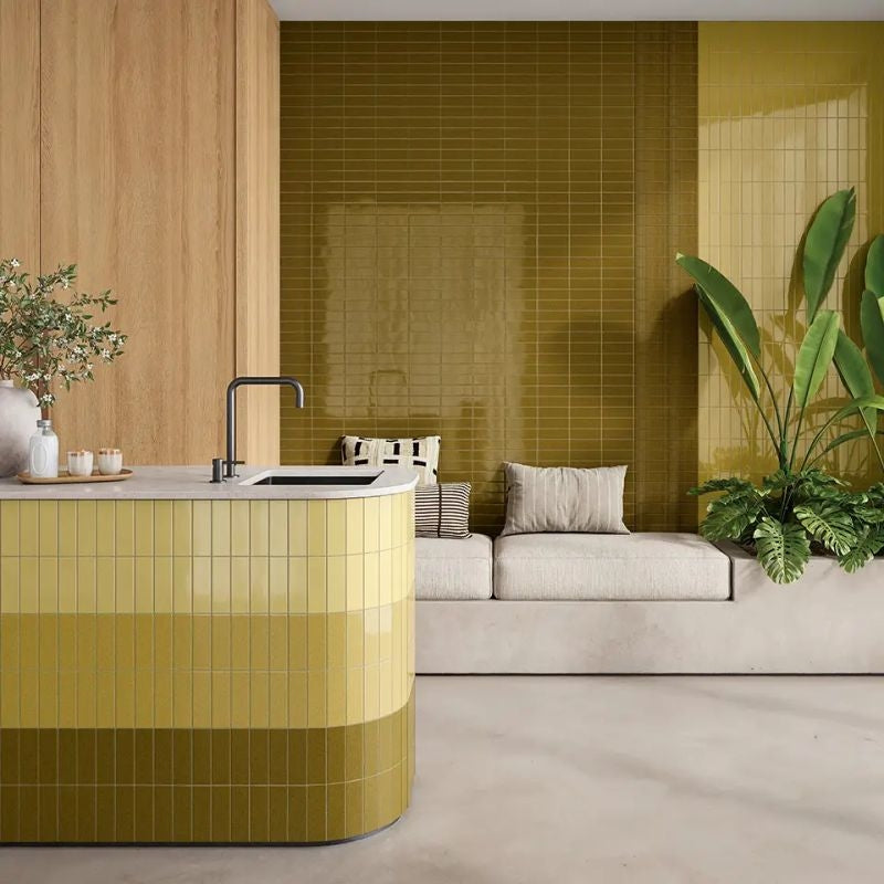 WOW Micare Alpi porcelain wall tiles in an interior setting